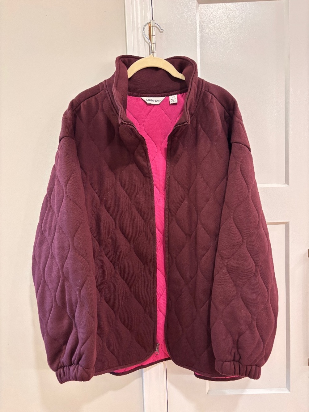 Lands' End Women's RainDefense Quilted Jacket 2X